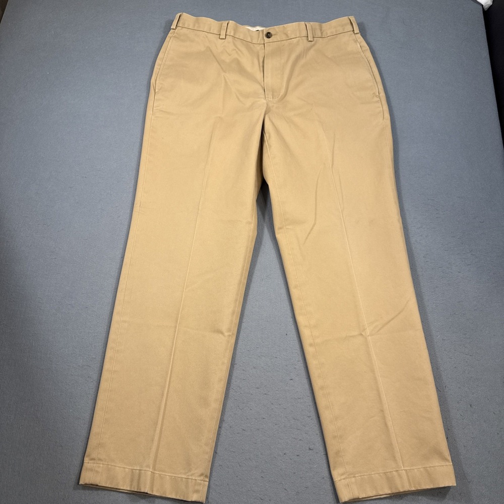 Brooks Brothers Advantage Chino Dress Pants Womens 36x31 Tan  Stretch Casual